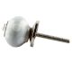 Light Grey Dotted Small Ceramic Drawer Knobs Online